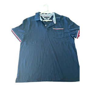 Tommy Hilfiger Men's Polo Shirt Blue Red Short Sleeve